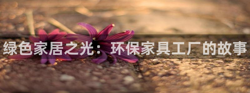 杏耀平台官网：绿色家居之光：环保家具工厂的故事