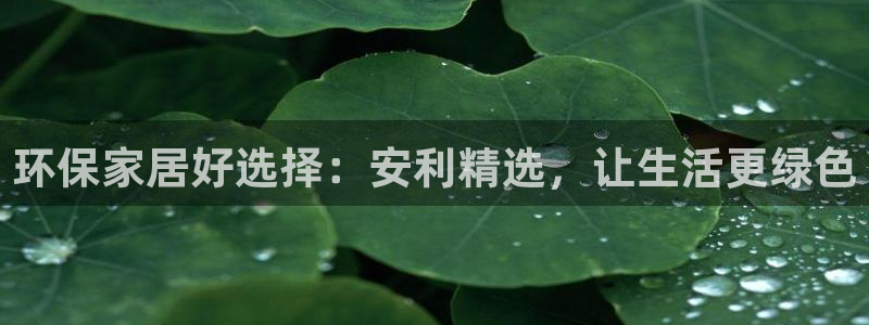 杏耀代理注册开户：环保家居好选择：安利精选，让生活更绿色