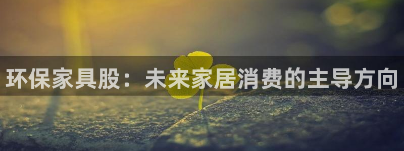 杏耀登陆线路：环保家具股：未来家居消费的主导方向