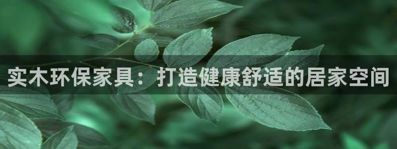 杏耀测速网址电脑版：实木环保家具：打造健康舒适的居家空间